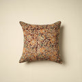 Maroon - kalamkari cotton cushion cover 12 - handcrafted