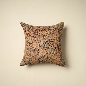 Maroon - kalamkari cotton cushion cover 12 - handcrafted