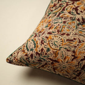 Maroon - kalamkari cotton cushion cover 12 - handcrafted