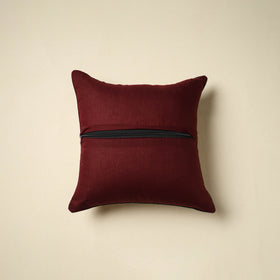 Maroon - kalamkari cotton cushion cover 12 - handcrafted