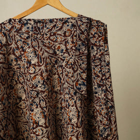 Maroon - kalamkari cotton wrap around skirt 57 - handcrafted