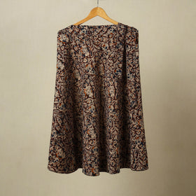 Maroon - kalamkari cotton wrap around skirt 57 - handcrafted