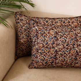 Kalamkari hand pillow cover (set of 2) 22 - handcrafted