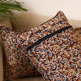 Kalamkari hand pillow cover (set of 2) 22 - handcrafted