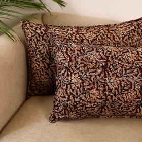 Kalamkari hand pillow cover (set of 2) 27 - handcrafted