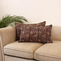 Kalamkari hand pillow cover (set of 2) 27 - handcrafted