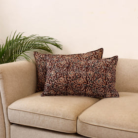 Kalamkari hand pillow cover (set of 2) 27 - handcrafted