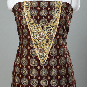 Kalamkari Print Patchwork Cotton Kurta Material (3m) 05