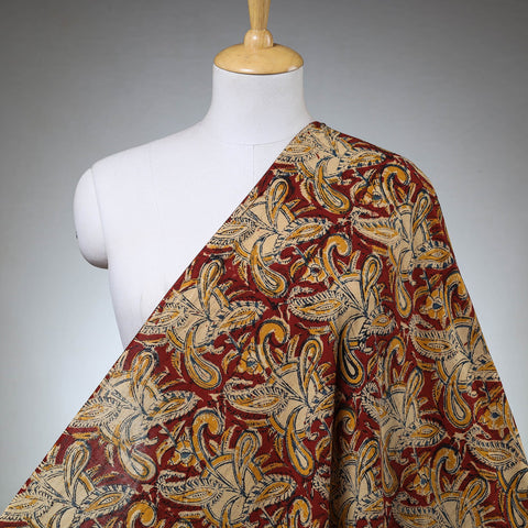 Buy Kalamkari Block Printed Cotton Fabric Online at iTokri.com