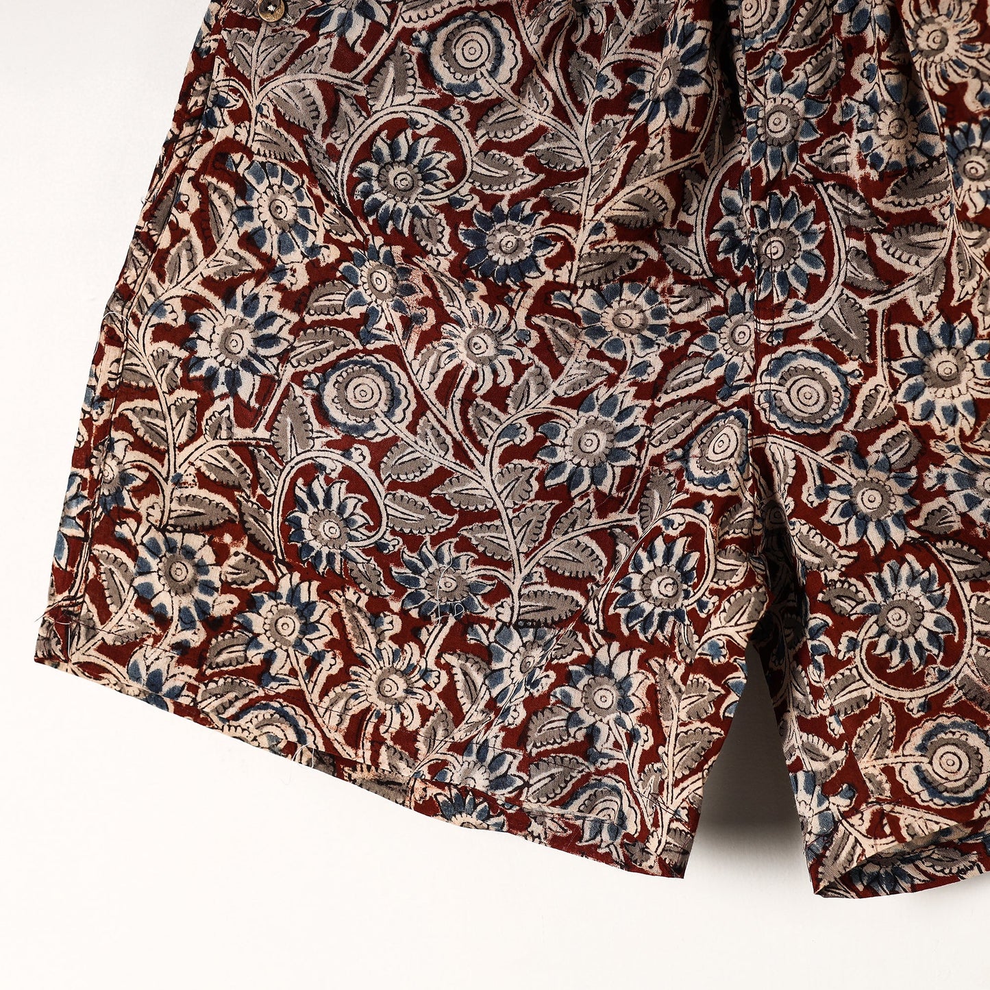 Buy Kalamkari Block Printed Cotton Unisex Boxer/Shorts Online at iTokri.com