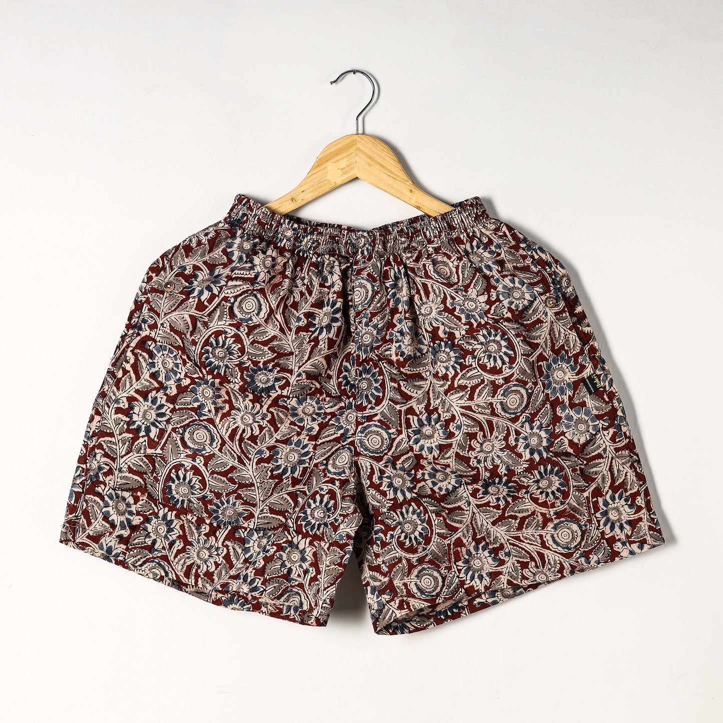 Buy Kalamkari Block Printed Cotton Unisex Boxer/Shorts Online at iTokri.com