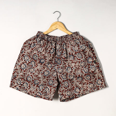 Buy Kalamkari Block Printed Cotton Unisex Boxer/Shorts Online at iTokri.com