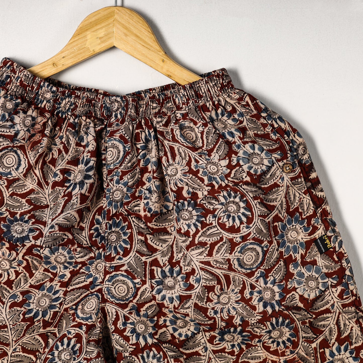 Buy Kalamkari Block Printed Cotton Unisex Boxer/Shorts Online at iTokri.com