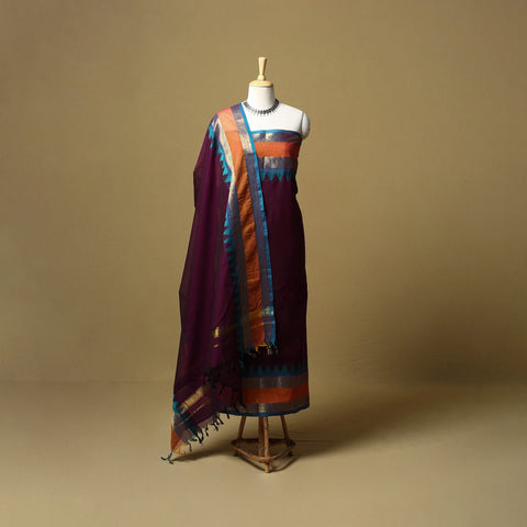 Kandangi chettinad cotton 2pc unstitched dress material 18