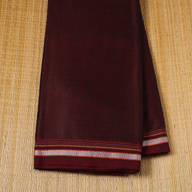  Maroon Karnataka Weave Cotton Khun Fabric