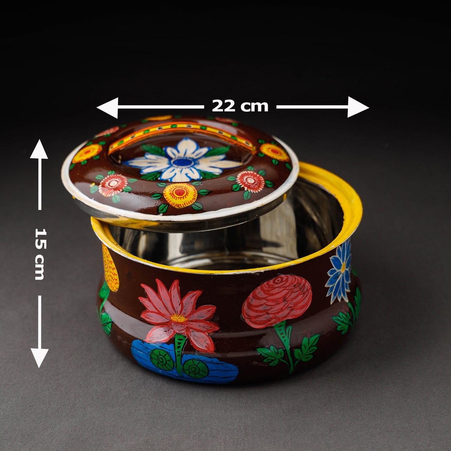  Kavad Handpainted Stainless Steel Casserole 