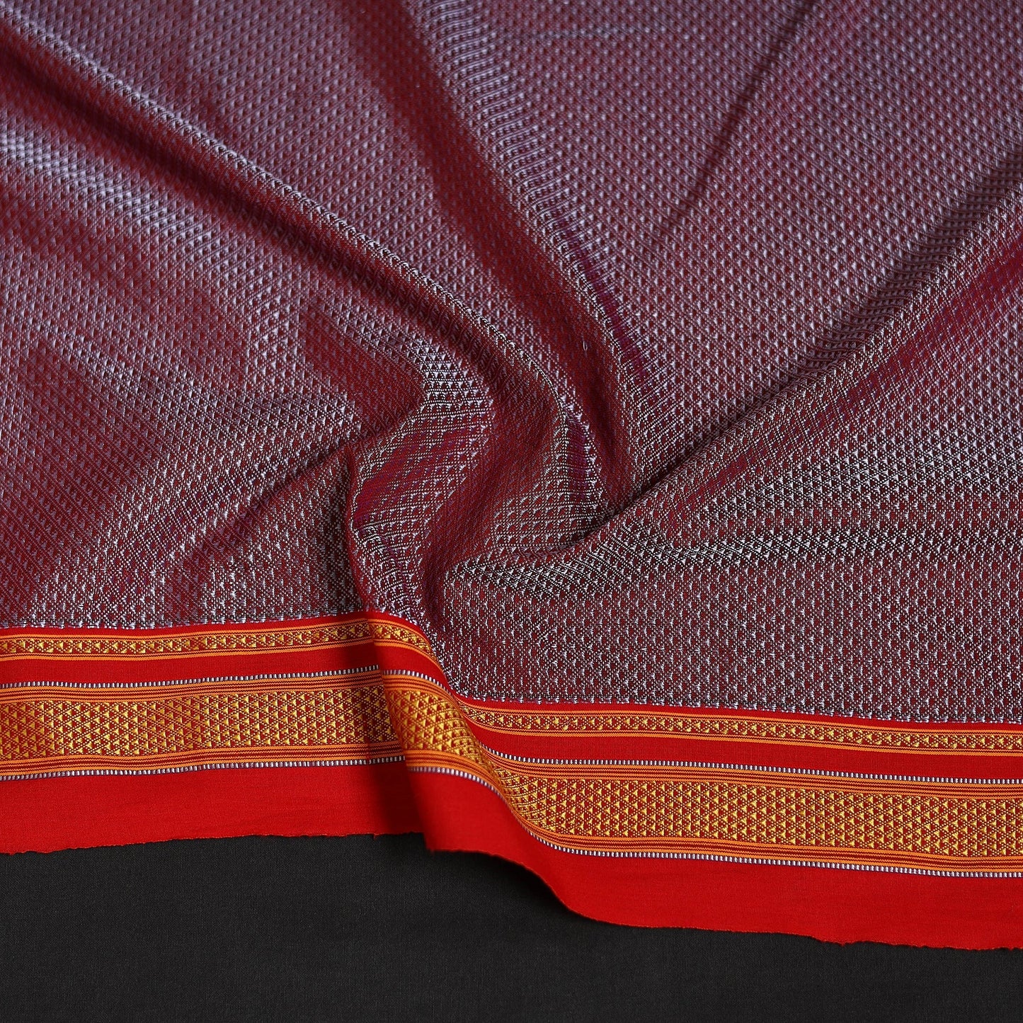 Khun weave cotton blouse piece 38 - handcrafted
