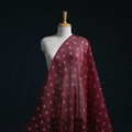 Maroon - Kota Doria Cotton Tie-Dye Bandhani Fabric 23