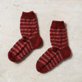  Maroon Kumaun Hand Knitted Woolen Socks - Kids