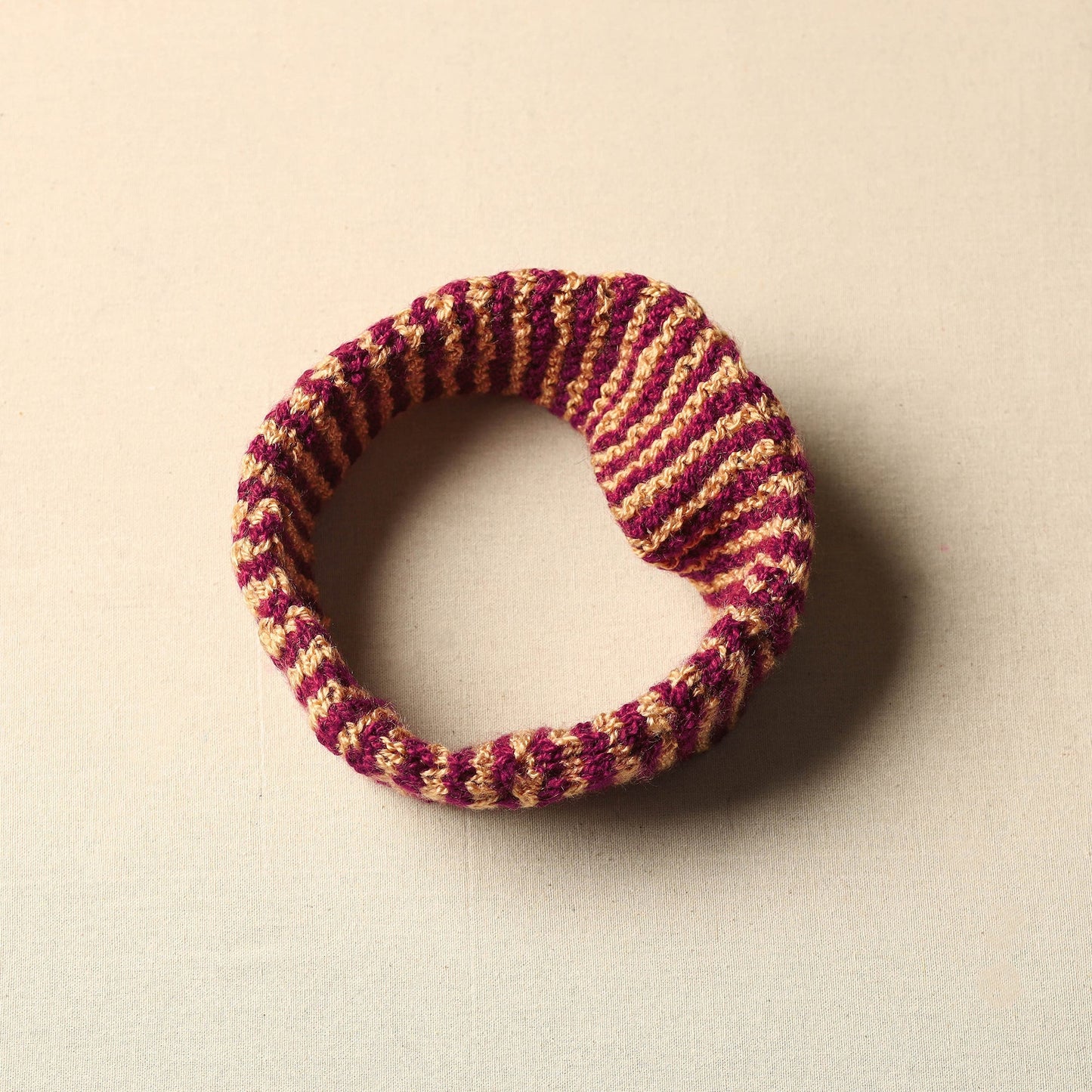  Maroon Hand Knitted Woolen Warm Headband