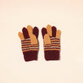 Brown Kumaun Hand Knitted Woollen Hand Gloves (Adult)