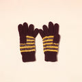 Brown Kumaun Hand Knitted Woollen Hand Gloves (Adult)