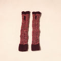 Maroon Kumaun Hand Knitted Woollen Hand Warmer