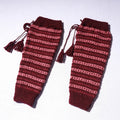  Kumaun Hand Knitted Woolen Leg Warmer 
