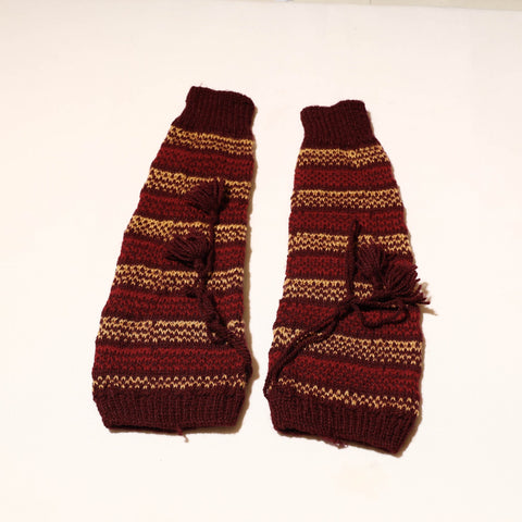  Kumaun Hand Knitted Woolen Leg Warmer 