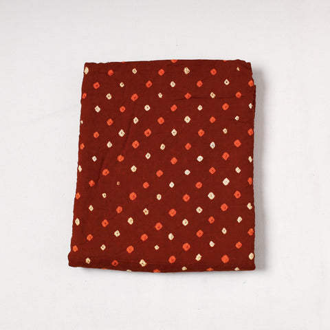  Kutch Bandhani Tie-Dye Mul Cotton Precut Fabric 