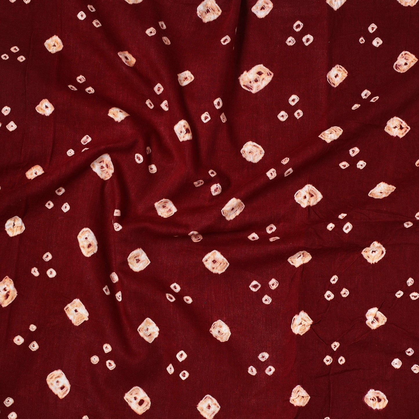  Kutch Bandhani Tie-Dye Satin Cotton Precut Fabric 39 