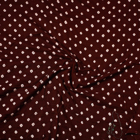  Kutch Bandhani Tie-Dye Satin Cotton Precut Fabric 
