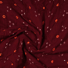  Kutch Bandhani Tie-Dye Satin Cotton Precut Fabric 