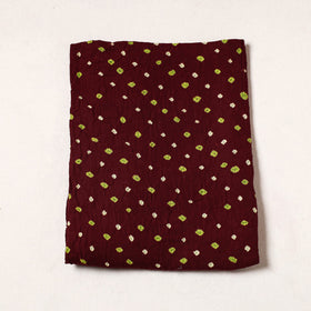  Kutch Bandhani Tie-Dye Satin Cotton Precut Fabric 