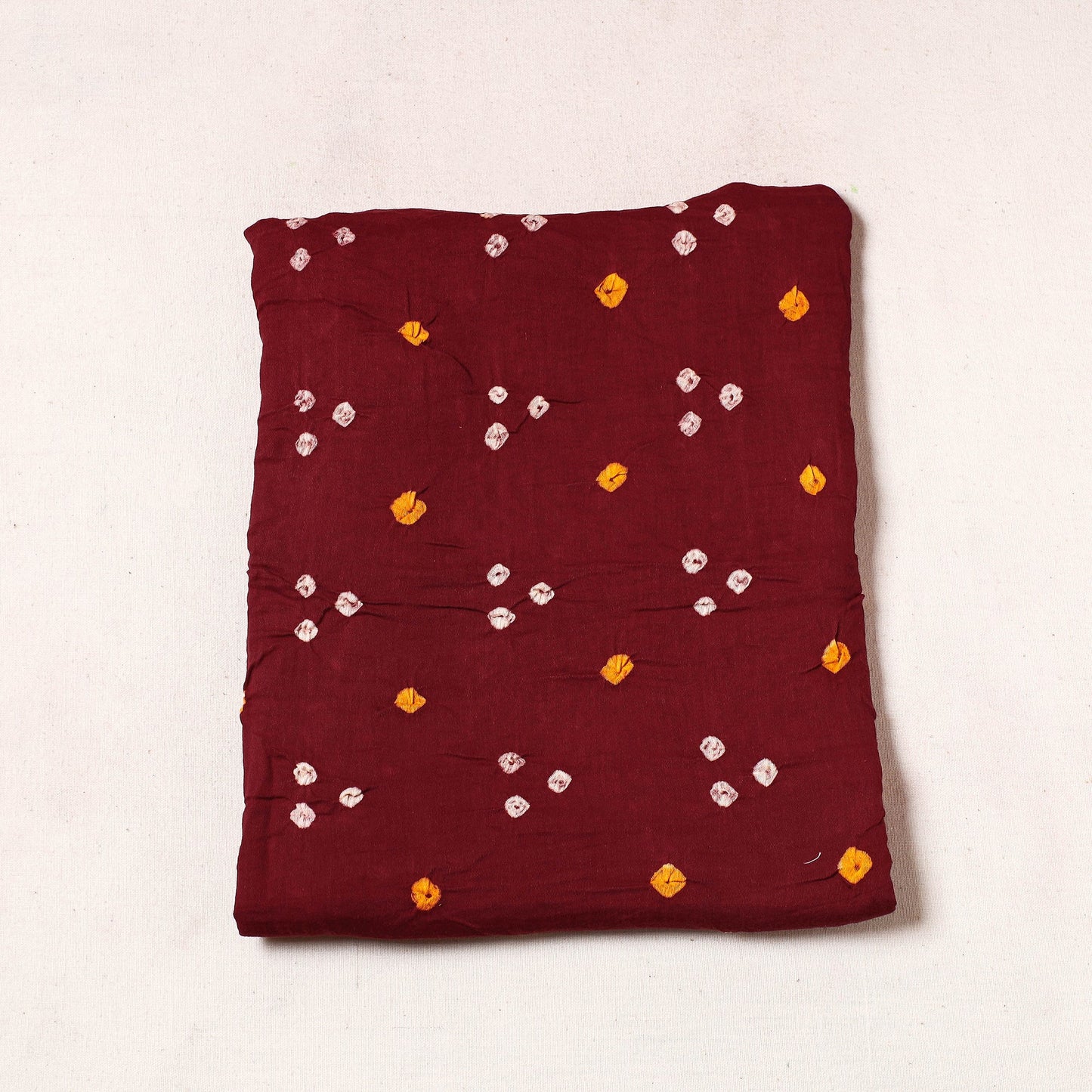  Kutch Bandhani Tie-Dye Satin Cotton Precut Fabric 