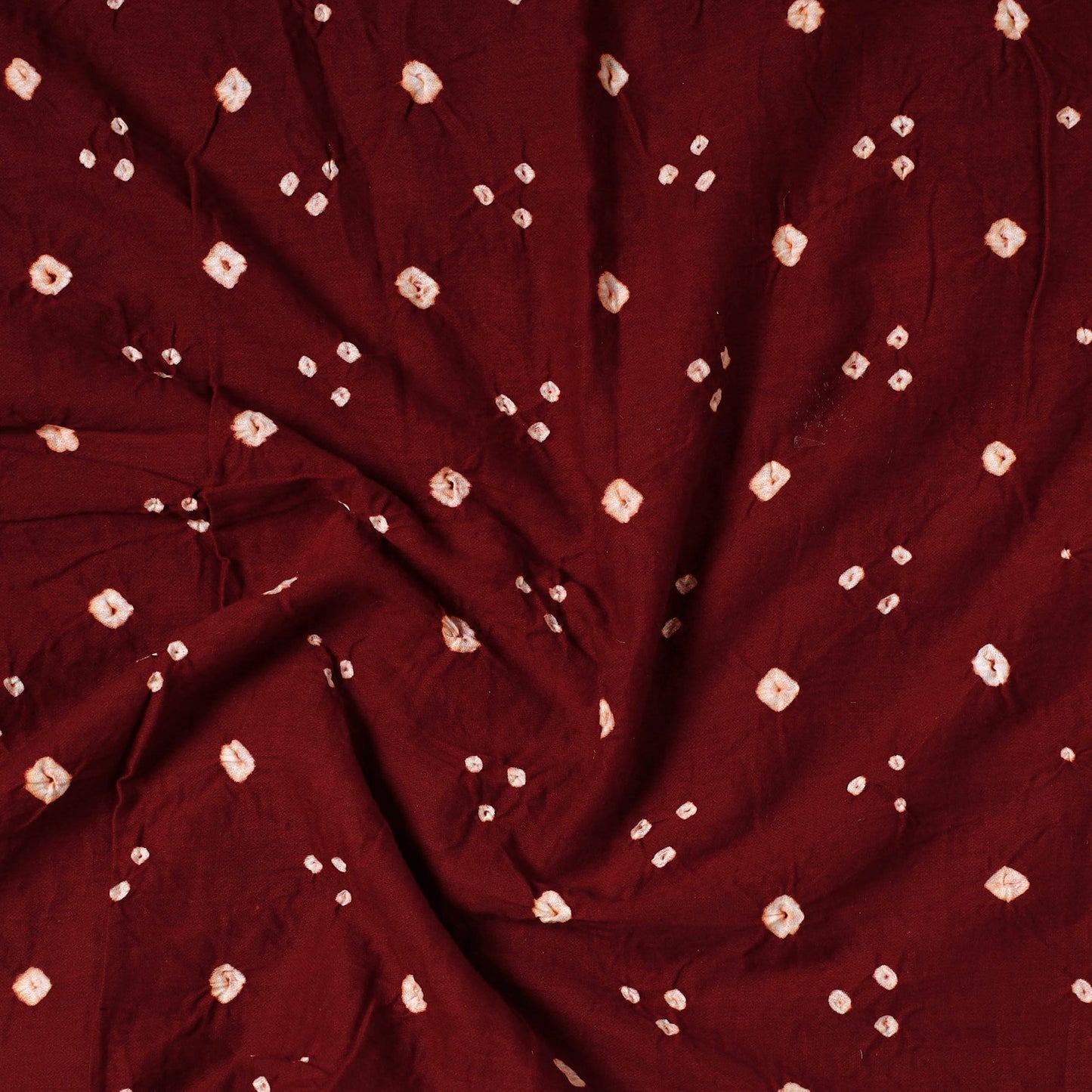  Kutch Bandhani Tie-Dye Satin Cotton Precut Fabric 