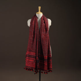Kutch bhujodi handwoven merino wool shawl 156 - handcrafted