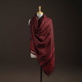 Kutch bhujodi handwoven merino wool shawl 156 - handcrafted