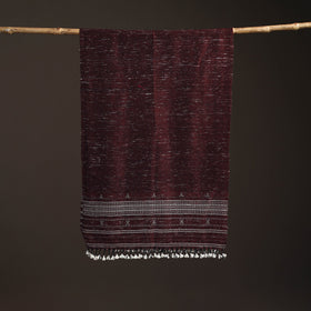 Kutch bhujodi handwoven merino wool stole 189 - handcrafted