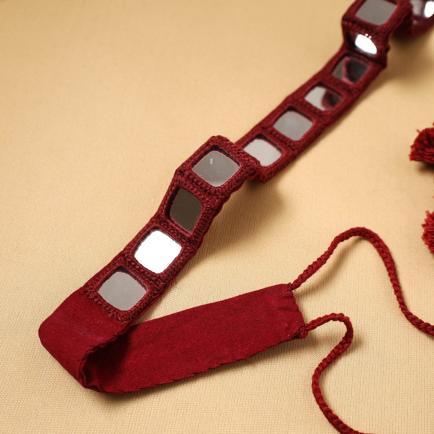 Kutch embroidery mirror work dori waist belt / kamarbandh