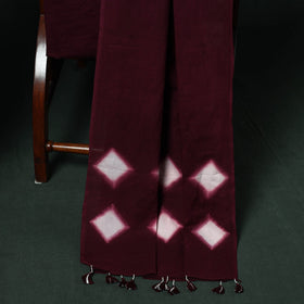 Kutch hand embroidered mirror work clamp dyed cotton