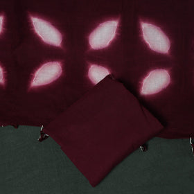 Kutch hand embroidered mirror work clamp dyed cotton