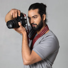  Mirror Work Kutch Embroidery Fabric Camera Belt 