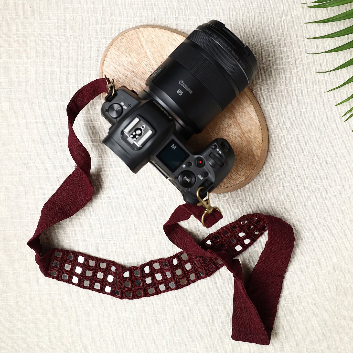  Mirror Work Kutchi Embroidery Fabric Camera Belt 