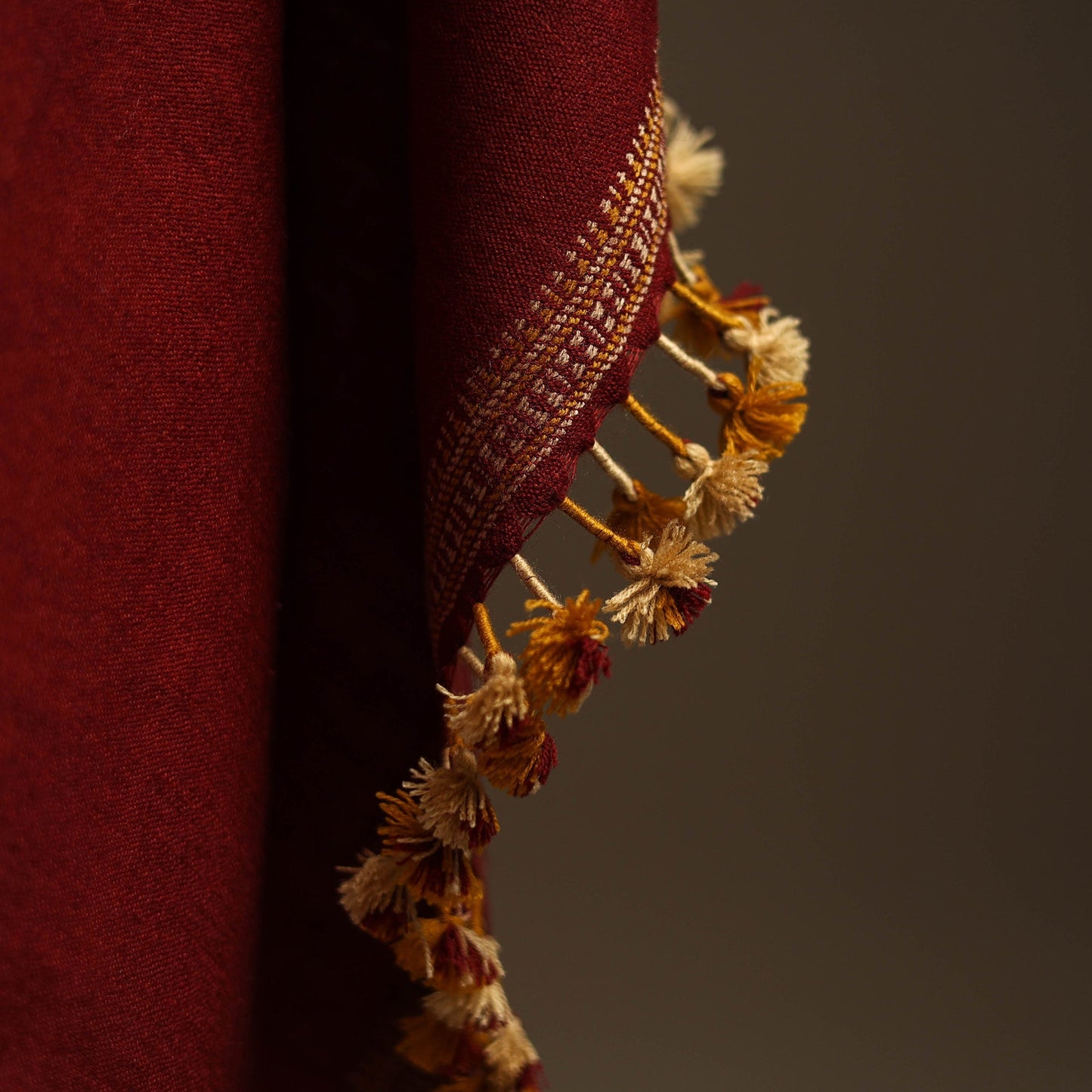 Kutch handwoven merino wool shawl 13 - handcrafted