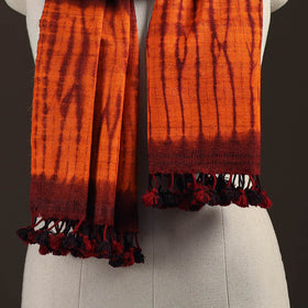 Kutch handwoven merino wool x tussar silk shibori tie-dye