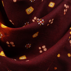 Kutch mirror work handwoven bandhani bagida merino wool