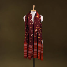 Kutch mirror work handwoven bandhani bagida merino wool