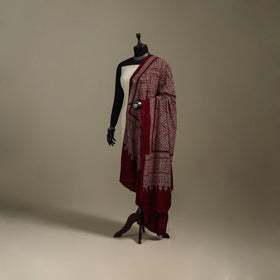 Kutch printed rayon dupatta 57 - handcrafted