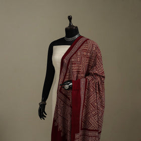 Kutch printed rayon dupatta 57 - handcrafted